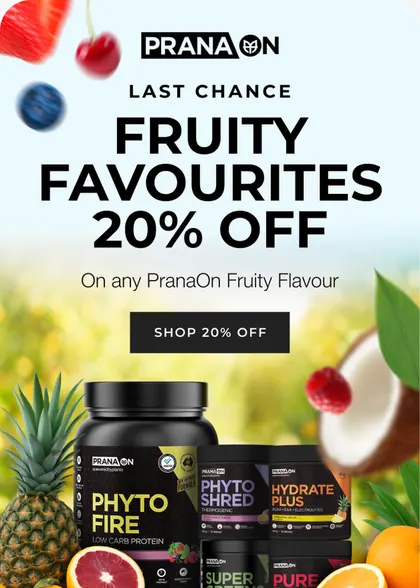 PranaOn email: Last-chance flavour sale